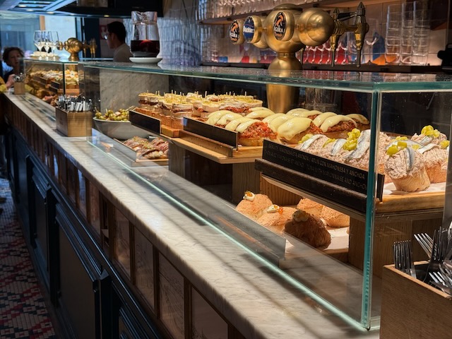 Pintxos for lunch and dinner