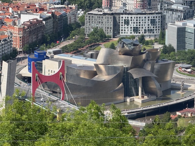 Bilbao and an inland tide pool