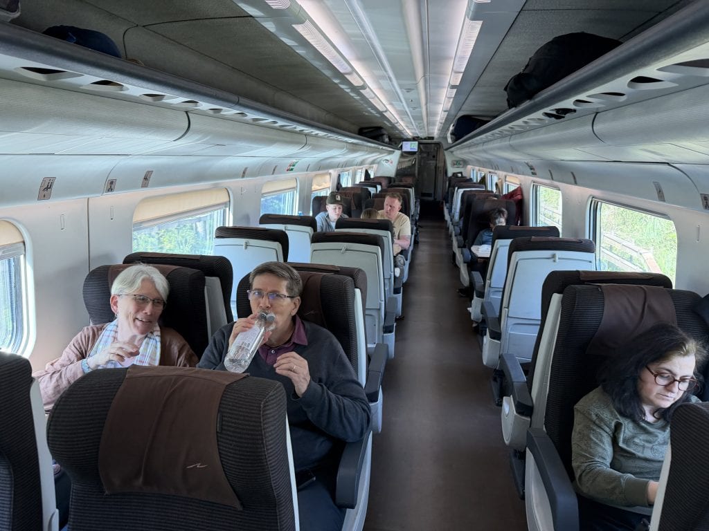 On the train to Genoa