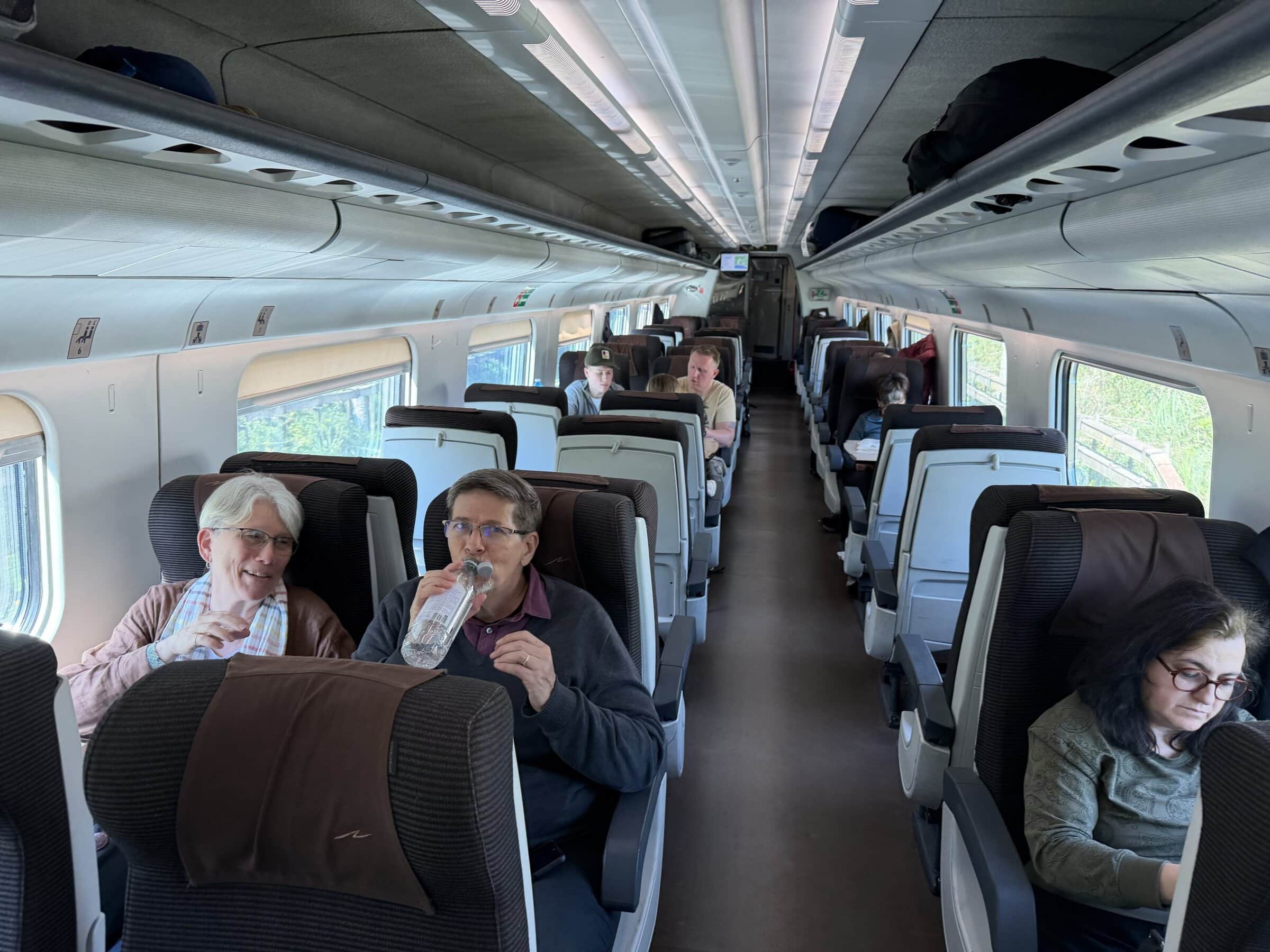 On the train to Genoa