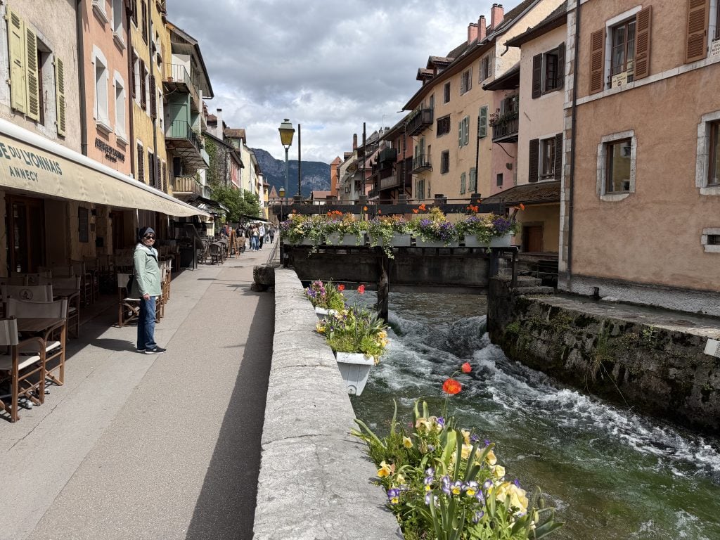 One of the big canals of Annecy
