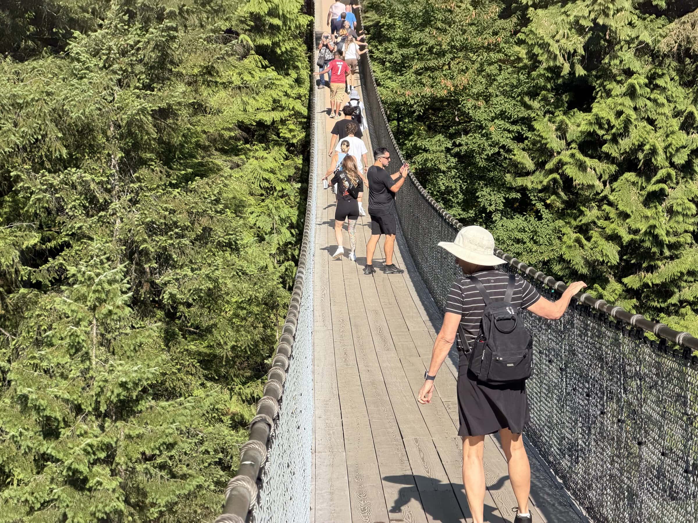 On the Capilano Suspension Bridge