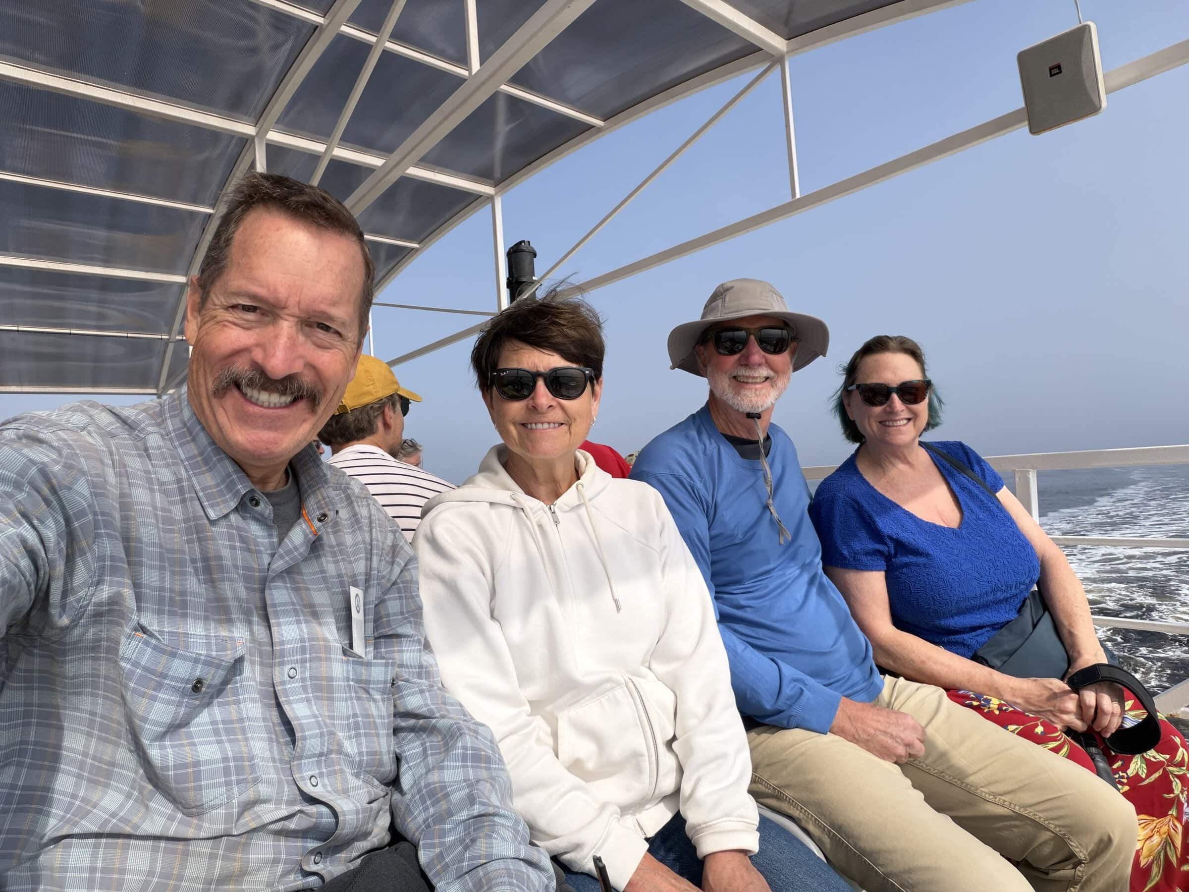 The four of us on our whale watching cruise